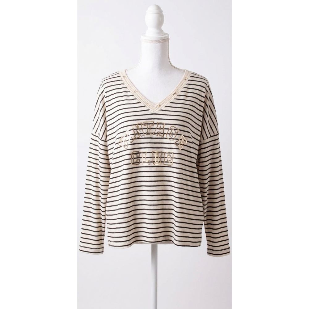 NEW GIGI MODA marinaia knit sweater in black